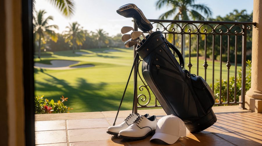 Book golf carriage with the airline early, as clubs count as extra luggage on most flights