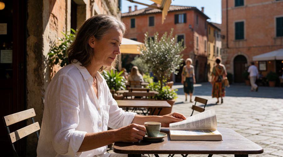 Free afternoons on an escorted tour mean you can enjoy a coffee in the square at your own pace