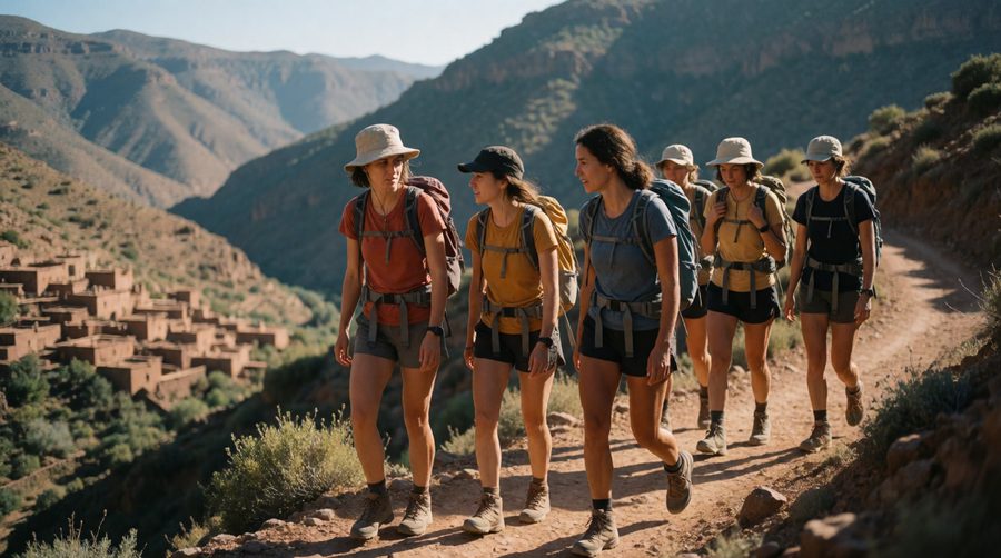 Women-only treks in the Atlas Mountains are led by female guides, with groups capped at 12