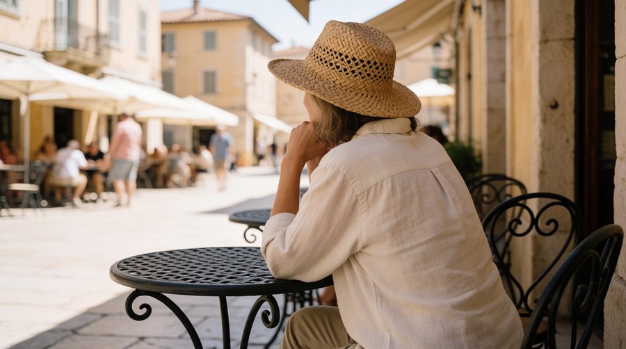 Free afternoons on a group tour leave time for a coffee and your own plans